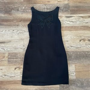 Moschino cheap & chic black bow classy minimalist cocktail dress 8